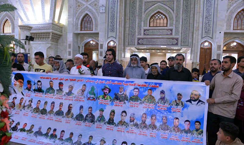 عراق میں اسلامی مزاحمت کے شہداء کے خاندانوں کے ایک گروپ نے امام خمینی (ره) کو خراج تحسین