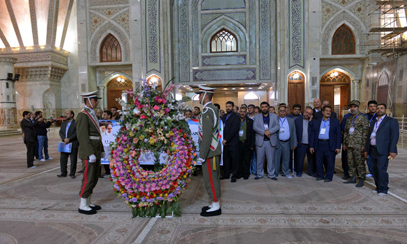 امام خمینی(ره) سے  ریلوے شہداء کے خاندان کا تجدید عہد