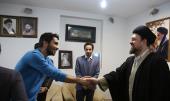 سید حسن خمینی سے تہران یونیورسٹی کے اسلامی تنظیم کی مرکزی کونسل کے اراکین کی ملاقات