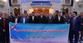 خواندگی تحریک کی تنظیم کے عہدیداروں کی حرم امام خمینی (رح) میں حاضری اور ان کی تمناؤں سے تجدید عہد