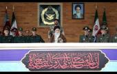 امام علی(ع) ملیٹری یونیورسٹی میں سالانہ پاسنگ آؤٹ پریڈ، سپریم کمانڈر آیت اللہ خامنہ ای کی موجودگی میں /۲۰۱۷ء