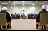 آیت اللہ شہید سید مصطفی خمینی کی منزلت اور علمی انقلابی خدمات کے نام، تعظیم و تجلیلی کانفرنس برپا کرنے والے منتظمین کی رہبر انقلاب اسلامی آیت اللہ خامنہ ای سے ملاقات /۲۰۱۷ء