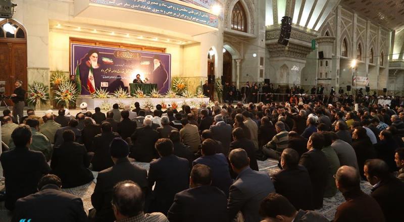 حرم امام خمینی(رح) میں 12/ بہمن کی سالگرہ کے موقع پر منعقدہ تقریب کی تصویری جھلکیاں