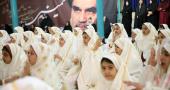 حسینیہ جماران میں "سمیہ پرائمری اسکول" کی کچھ طلباء کا جشن بلوغ