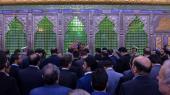 حرم امام خمینی (رح) میں چیمپیونز اور آرٹسٹ کا ایک گروہ کی حاضری اور ان کی تمناؤں سے تجدید عہد /2018