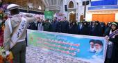 بسیجی طلباء اور طالب علم بسیج آرگنائزیشن کے عہدہ داروں کی حرم امام خمینی (رح) میں حاضری اور ان کی تمناؤں سے تجدید عہد / 2018