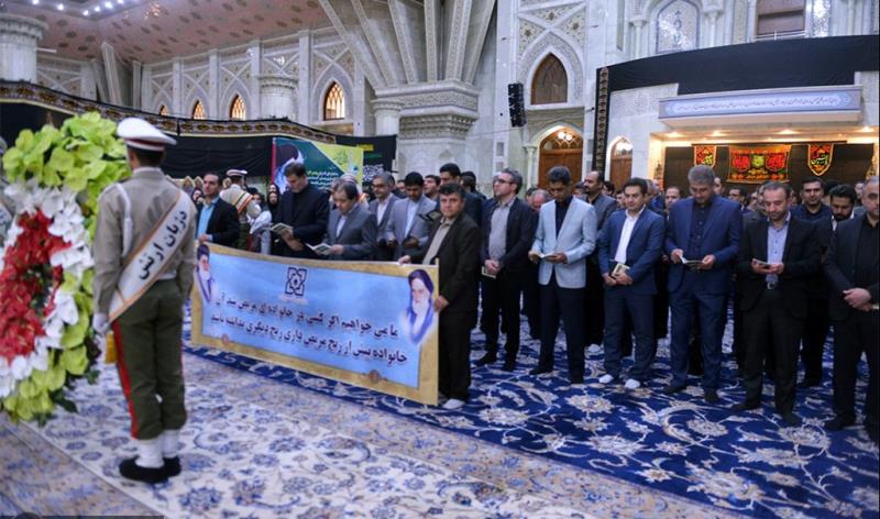 حرم امام خمینی (رح) میں "سلامت انشورنس آرگنائزیشن" کے کارکنوں کی حاضری اور امام کی تمناؤں سے تجدید عہد /2019