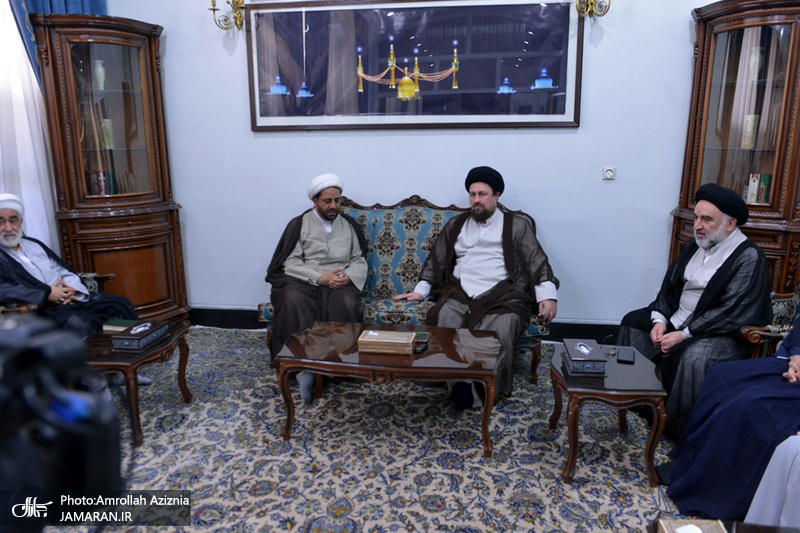 شیعہ سنی علماء نے سید حسن خمینی سے ملاقات کی