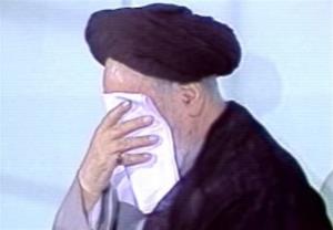 جماران امام بارگاہ ، امام خمینی (رح) کی موجودگی میں مرحوم کوثری کا نوحہ خوانی