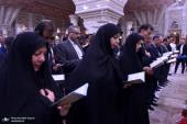 تصویری رپورٹ/ عوام کے مختلف طبقات سے وابستہ افراد، اور مختلف اداروں کے اعلی حکام کی حرم امام خمینی (رح) میں حاضری اور ان کی تمناؤں سے تجدید عہد
