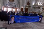 حرم امام خمینی (رح) میں طلباء اور یونیورسٹی کی جہادی تنظیم کے اراکین کی حاضری اور امام کی تمناؤں سے تجدید عہد/2021ء