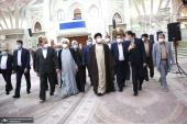 اسلامی جمہوریہ ایران کی ہلال احمر کے سربراہ اور اعلی حکام اسلامی انقلاب کے بانی حضرت امام خمینی سے تجدید عہد کیا