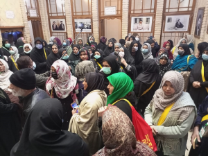 نجف اشرف میں امام خمینی(رح) کے گھر کی ہندو پاک کے زائرین نے عزاداری کی 