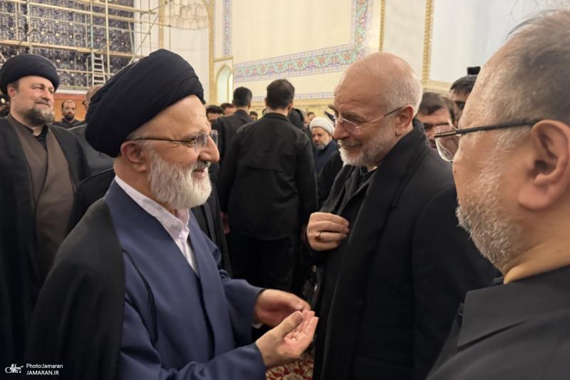 آیت اللہ سید حسن خمینی کی مشہد میں شہید قائد کی نماز جنازہ میں شرکت /2026ء