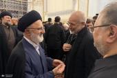 آیت اللہ سید حسن خمینی کی مشہد میں شہید قائد کی نماز جنازہ میں شرکت /2026ء