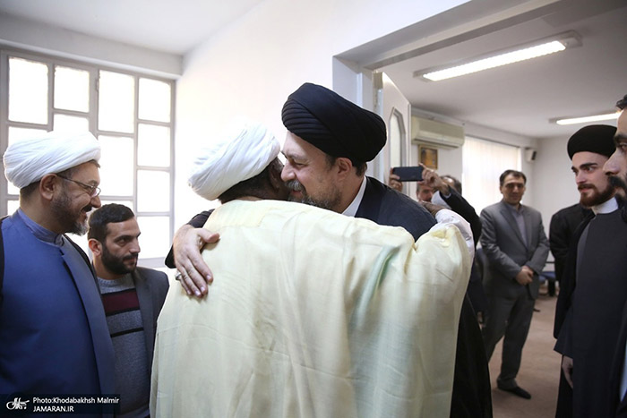 Le cheikh nigérian Ibrahim Zakzaky rencontre Seyyed Hassan Khomeiny