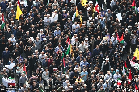 Images aériennes des funérailles du martyr Ismaïl Haniyeh à Téhéran