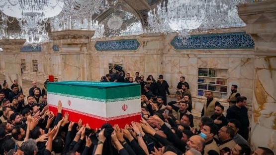 Le Guide martyr de la Révolution repose désormais au pied de l`Imam Redha (as), dans le riwaq Dar al-Dhikr